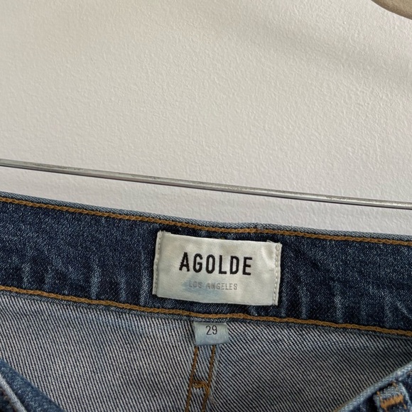 Agolde Riley High Rise Straight Crop Jeans in Pastime - Picture 6 of 9